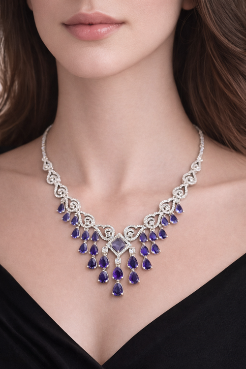 Amethyst Royale Cascade Set