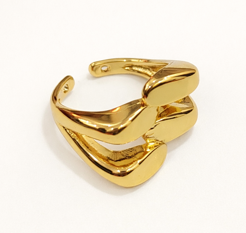 Aurora Flow Gold Ring