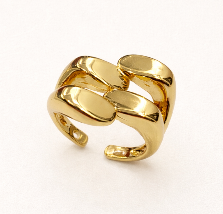 Aurora Flow Gold Ring