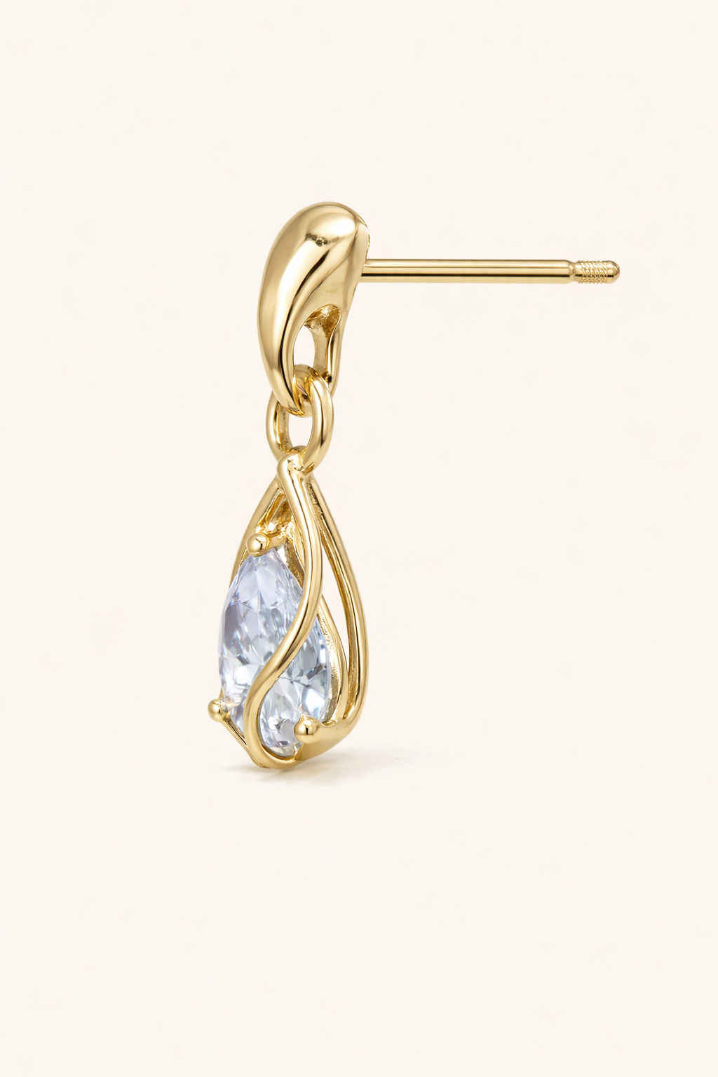 Azure Twist Drop Earrings