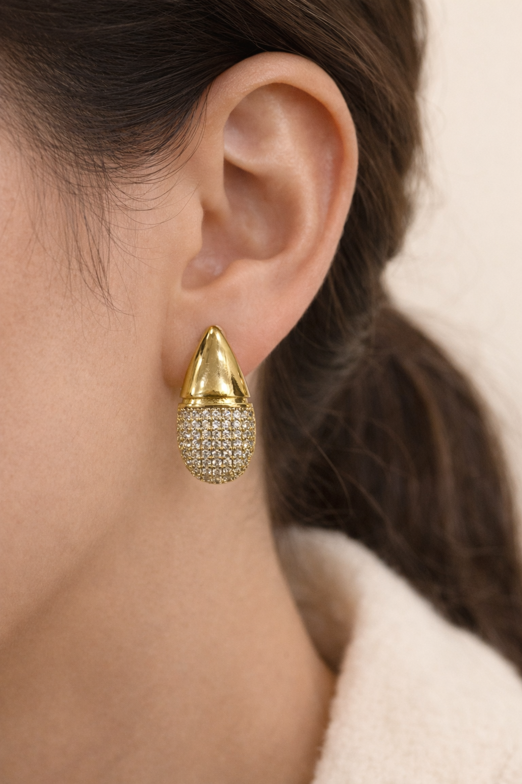 Aurora Teardrop Sparkle Studs