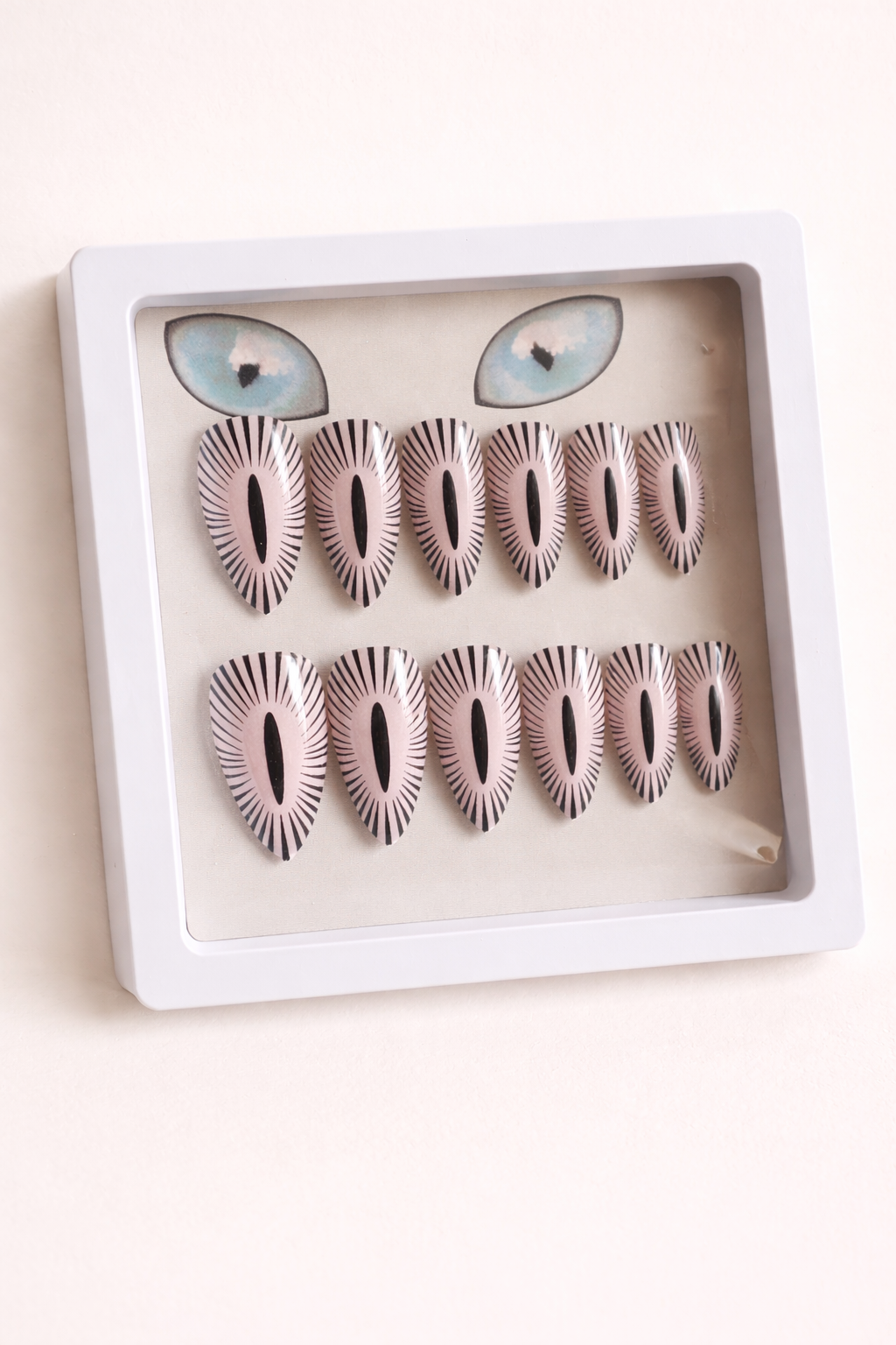 Midnight Muse Graphic Almond Nails