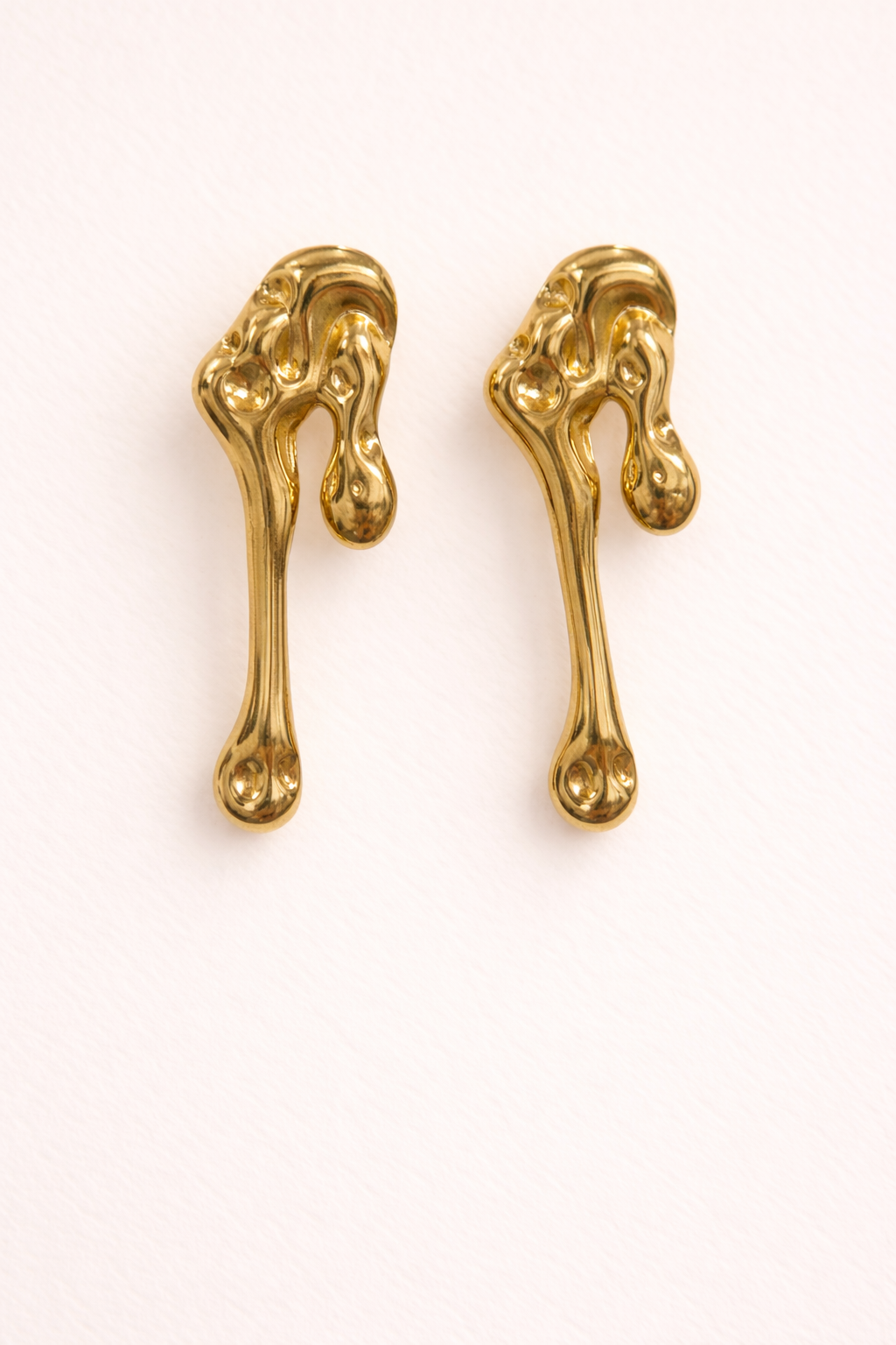 Molten Gold Drip Earrings