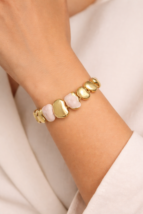 Aurora Blush Statement Bracelet