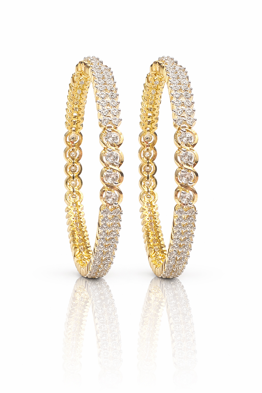 Eterna Sparkle Diamond Bangles