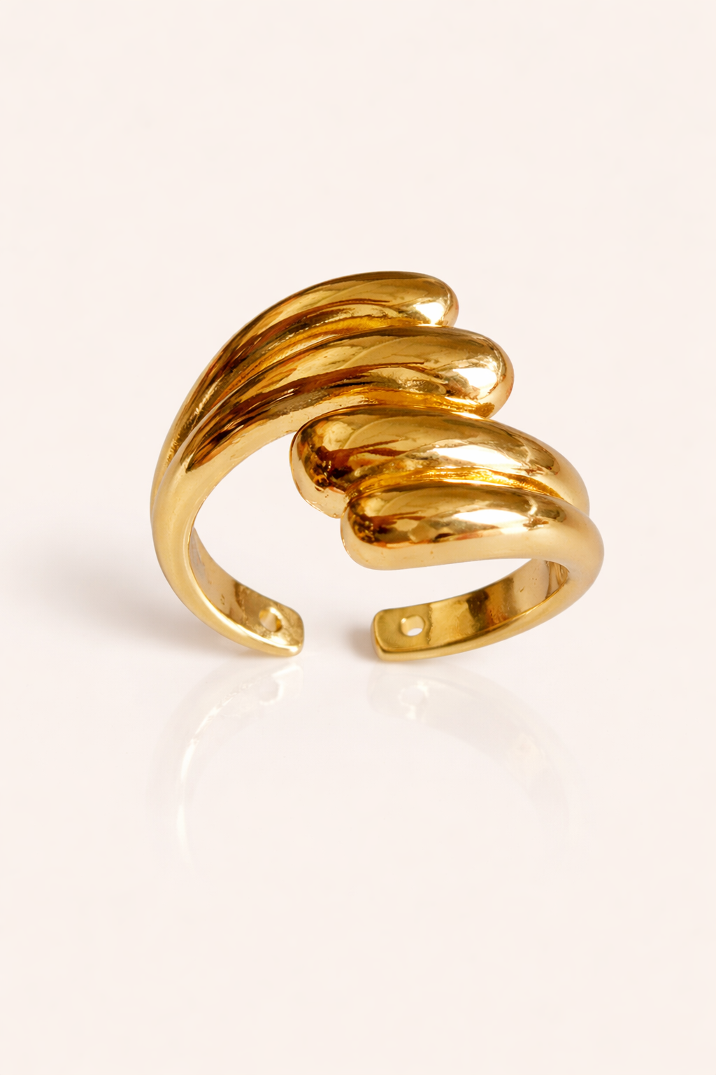 Golden Aura Wrap Ring