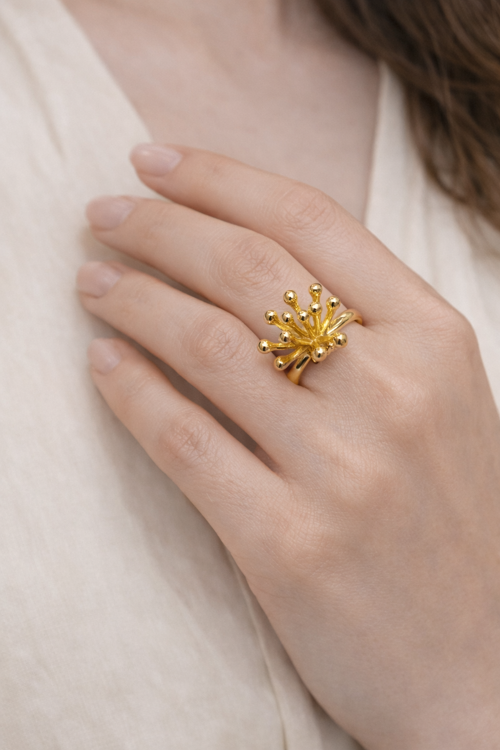 Golden Bloom Ring