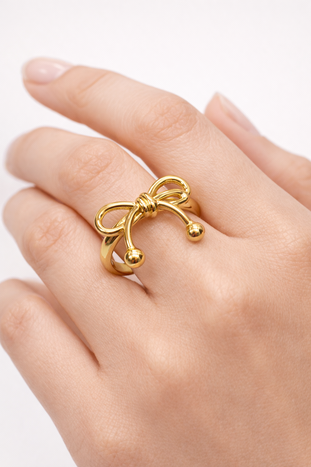Golden Bow Promise Ring