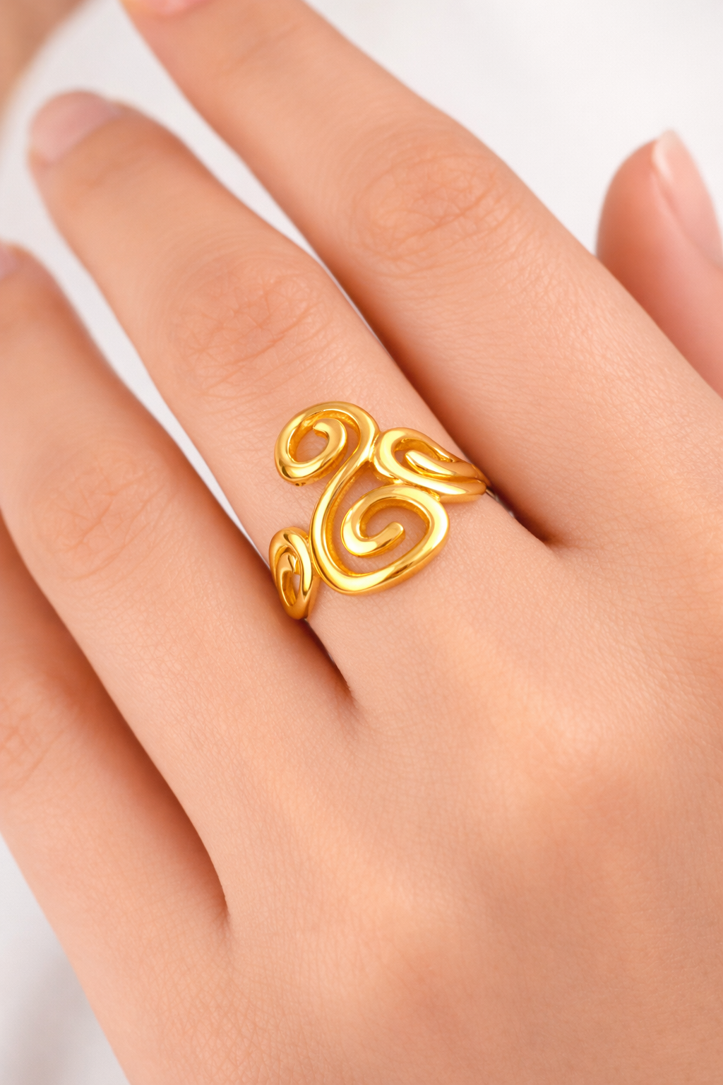 Golden Spiral Muse Ring