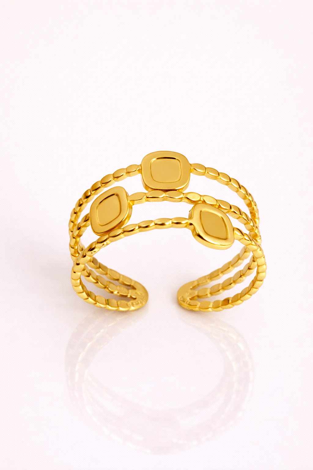 Golden Trio Harmony Ring