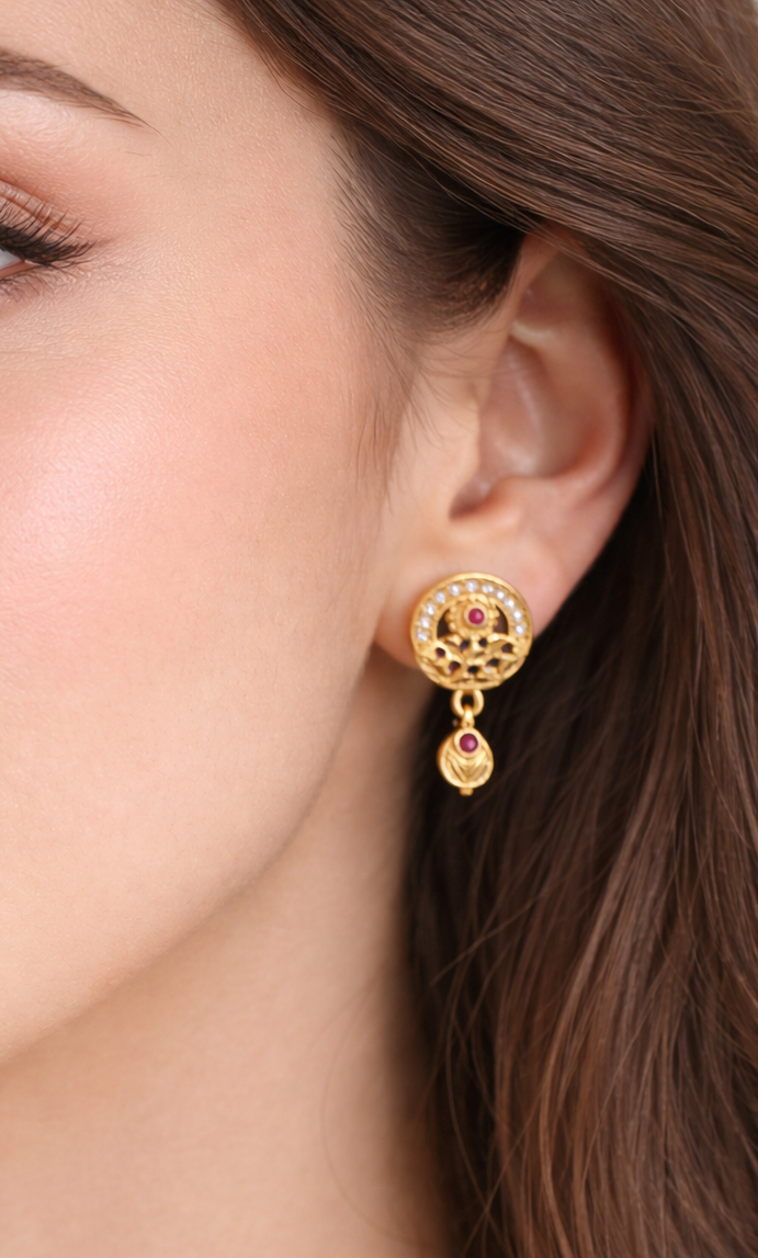 Swarna Ruby Elegance Necklace