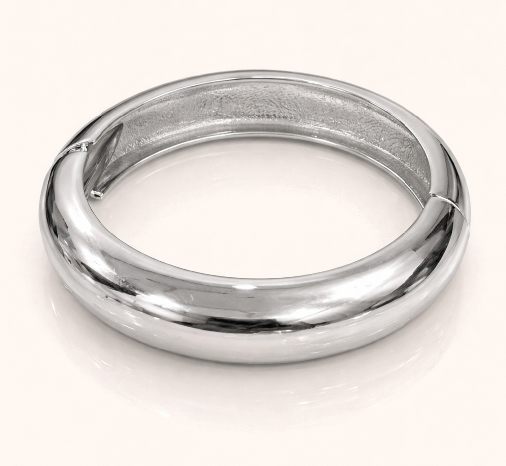 Luna Glow Silver Bangle