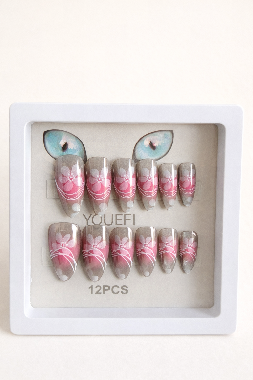 Blush Butterfly Bloom Nails