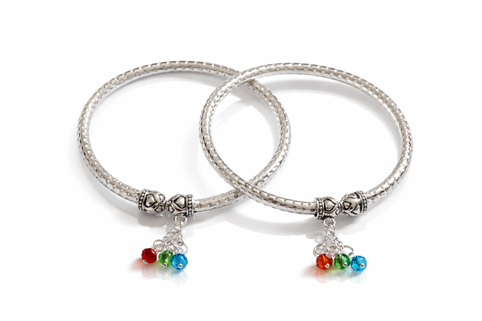 Prism Jingle Silver Anklet