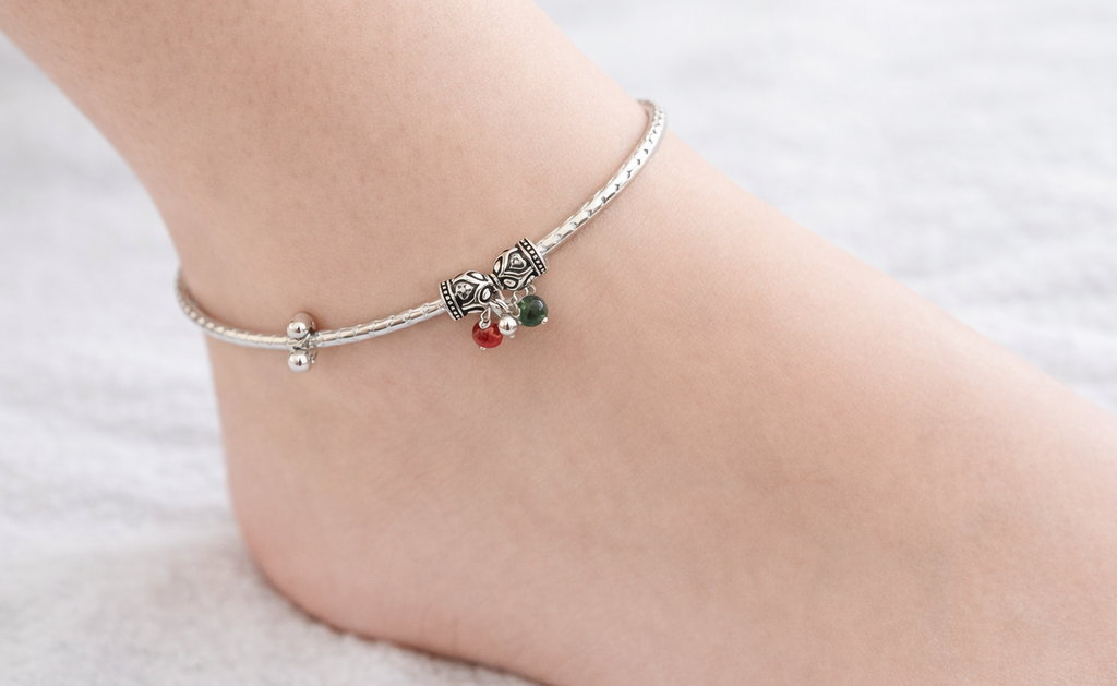 Silver Whisper Anklet