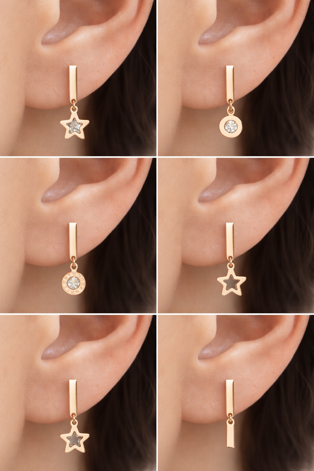 Stellar Charm Drop Earrings