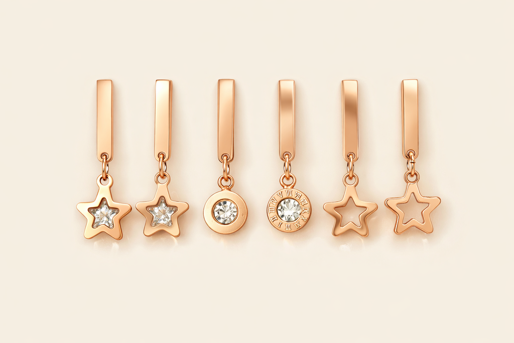 Stellar Charm Drop Earrings